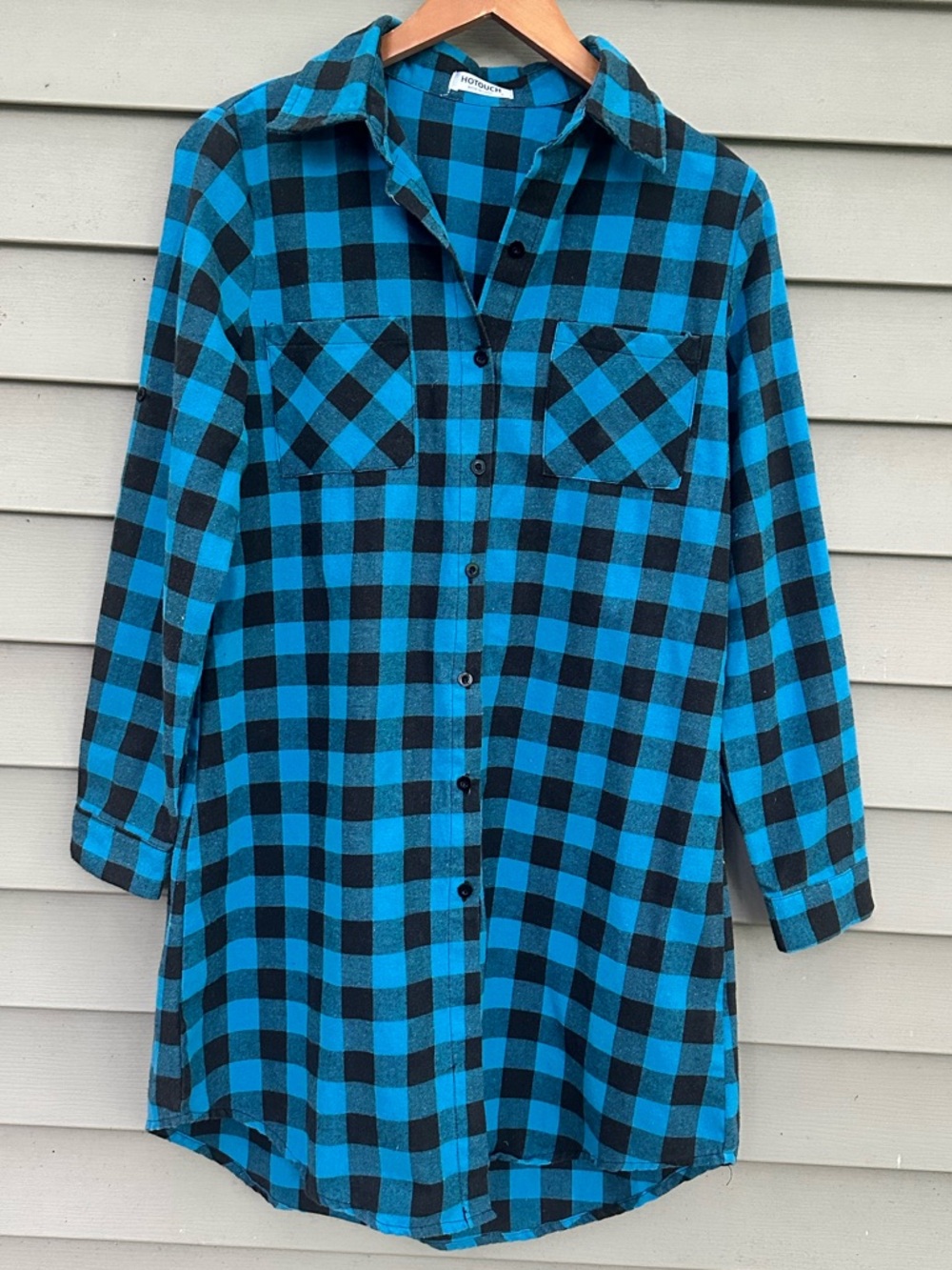 Flannel dress shirt woman’s small